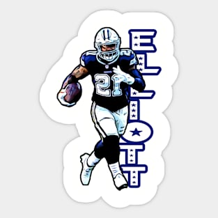 Cowboys Elliott 21 Sticker